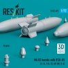 RESKIT RS72-0495 Mk.83 bombs with BSU-85 (4 pcs) (F-14, F/A-18, AV-8B, S-3) (3D printed) (1/72)